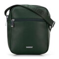 Malá crossbody taška z ekokože zelená 100-4P-012-Z