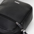 Malá crossbody taška z ekokože čierna 100-4P-012-1