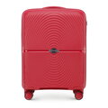 Mała walizka z polipropylenu w okręgi czerwona 56-3T-301-31