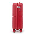 Mała walizka z polipropylenu w okręgi czerwona 56-3T-301-31