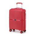 Mała walizka z polipropylenu w okręgi czerwona 56-3T-301-31