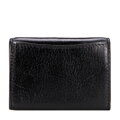 Mały damski portfel ze skóry na zatrzask czarny 21-1-068-L10