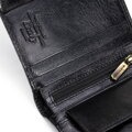Mały portfel męski ze skóry naturalnej czarny 21-1-124-L10