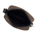 Pánska crossbody taška s dekoratívnou stuhou zelená 100-4U-905-Z