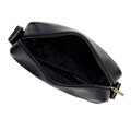 Pánska kožená crossbody taška s dvojitou textúrou čierna 100-4U-803-1