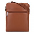 Pánska crossbody taška z imitácie kože hnedá 100-4P-908-5