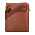 Pánska crossbody taška z imitácie kože hnedá 100-4P-908-5