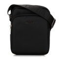 Pánska crossbody taška s predným vreckom čierna 99-4P-211-1