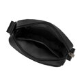Pánska crossbody taška s predným vreckom čierna 99-4P-211-1