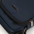 Pánska crossbody taška s predným vreckom granátová 99-4P-211-7