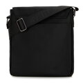 Pánska crossbody taška s klopou čierna 99-4P-206-1