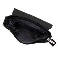 Pánska crossbody taška s klopou čierna 99-4P-206-1