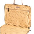 Męska torba na laptopa 14” z ekoskóry beżowa 102-3P-922-9