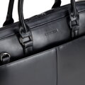 Męska torba na laptopa 15,6 cala ze skóry naturalnej elegancka czarna 102-3P-910-1