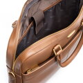 Męska torba na laptopa 15,6” z naturalnej skóry jasny brąz 102-3U-604-5