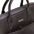 Męska torba na laptopa 15,6” ze skóry naturalnej groszkowej ciemny brąz 102-3U-601-4