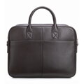 Męska torba na laptopa 15,6” ze skóry naturalnej groszkowej ciemny brąz 102-3U-601-4