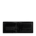 Męski portfel skórzany z praktycznym panelem na karty czarny 21-1-046-L10
