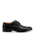 Pánske brogue poltopánky z prírodnej kože čierne Wittchen 101-M-303-1