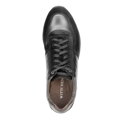Męskie sneakersy z różnych skór czarne 92-M-350-1