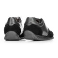 Męskie sneakersy z różnych skór czarne 92-M-350-1