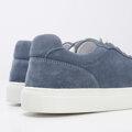 Męskie sneakersy zamszowe klasyczne niebieskie 96-M-710-N