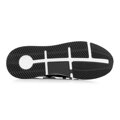 Męskie sneakersy ze skóry i tkaniny czarne 92-M-914-1