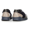 Męskie sneakersy ze skóry zamszowej i licowej granatowe 92-M-300-7