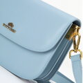 Damska crossbody ze skóry naturalnej niebieska 100-4E-214-N