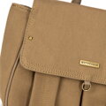 Miniplecak damski z klapą khaki 100-4Y-441-Z