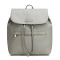 Plecak damski z klapą i troczkiem szary 102-4Y-403-8
