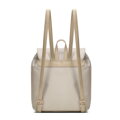 Plecak damski z klapą i troczkiem kremowy 102-4Y-403-0