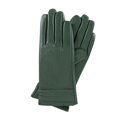Dámske kožené rukavice zateplené zelené 39-6L-965-Z