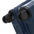 Zestaw walizek z ABS-u w poziome pasy granatowy 56-3A-10S-90