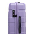 Zestaw walizek z ABS-u w poziome pasy fioletowy 56-3A-10S-24