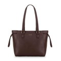 shopper kabelka s ozdobnými úchytkami hnedá 29-4Y-606-4