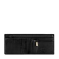 Skórzany męski portfel z rozkładanym panelem na karty czarny 21-1-040-L10