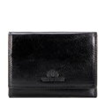 Skórzany portfel damski poziomy czarny 21-1-071-L10