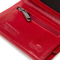 Skórzany portfel z etui na karty unisex czerwony 26-2-092-3
