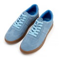 Sneakersy męskie ze skóry zamszowej niebieskie 100-M-500-7