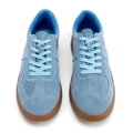 Sneakersy męskie ze skóry zamszowej niebieskie 100-M-500-7