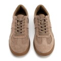 Sneakersy męskie ze skóry zamszowej ciemny beż 100-M-500-9