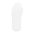 Sneakersy z imitacji skóry z ozdobami biało - srebrne 100-DP-500-G