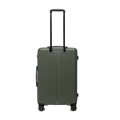 Średnia walizka z ABS-u w drobne paski khaki 56-3A-602-85
