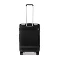 Średnia walizka z polikarbonu o błyszczącym wykończeniu czarna 56-3P-012-11