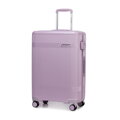 Średnia walizka z polikarbonu o błyszczącym wykończeniu lawendowa 56-3P-012-24