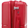 Średnia walizka z polipropylenu w okręgi czerwona 56-3T-302-31