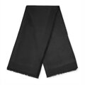 Damska chusta z bambusem w monogram czarna 99-7D-002-1