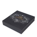 Damska chusta z bambusem w monogram niebieska 99-7D-002-7