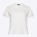 T-shirt damski z bawełny biały D0-99-100-0